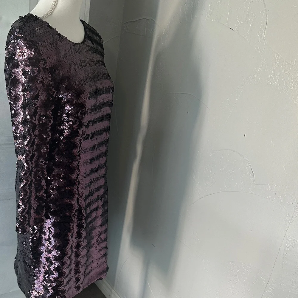 Fashion Nova Sparkling Purple Long Sleeve Dress - Picture 2 of 7
